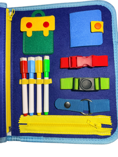Montessori aktivitetsbok blå