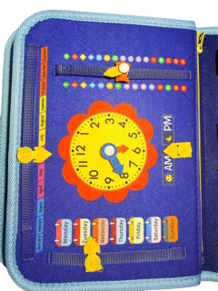 Montessori aktivitetsbok blå