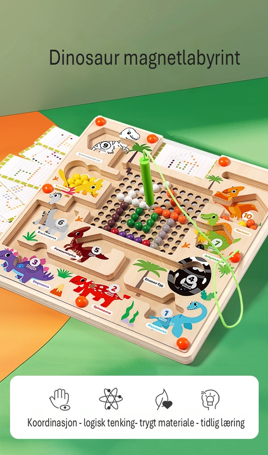 Montessori Dinosaur magnetlabyrint